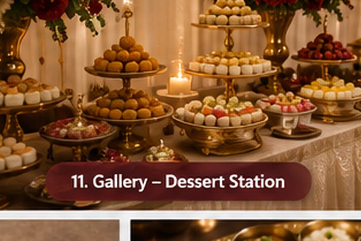 Premium dessert station for future Lucknow catering service
