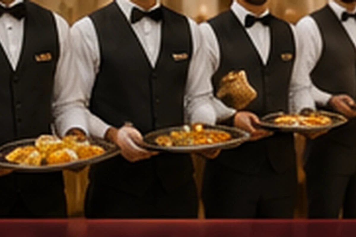 Professional catering service team in Prayagraj