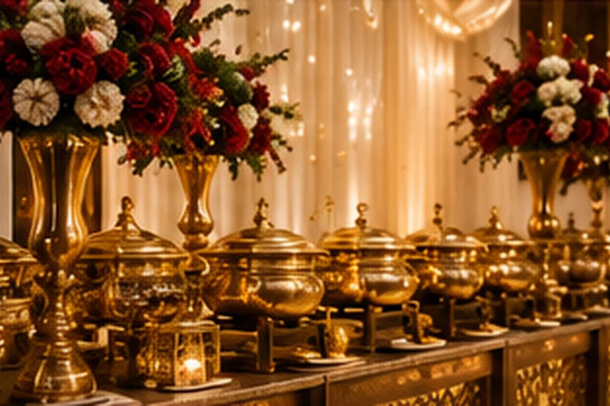 Luxury buffet setup for premium catering events in Prayagraj