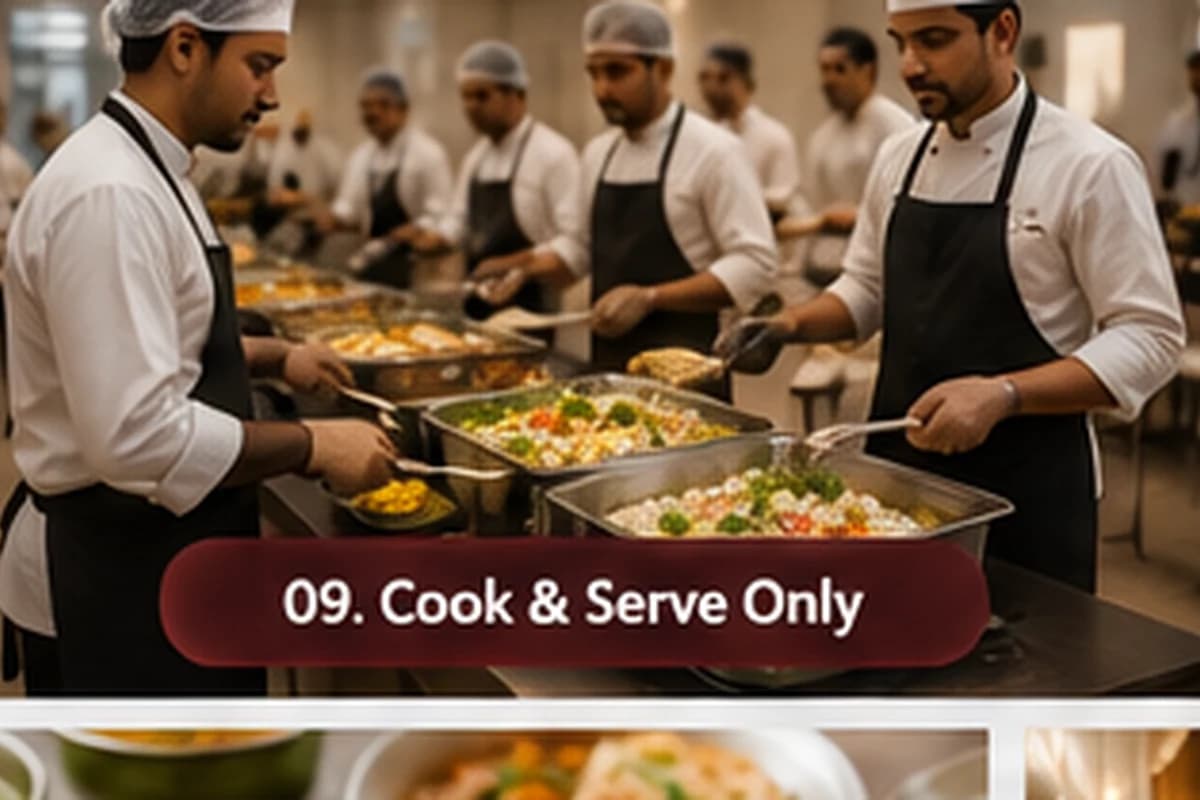 Cook and Serve catering team in Prayagraj